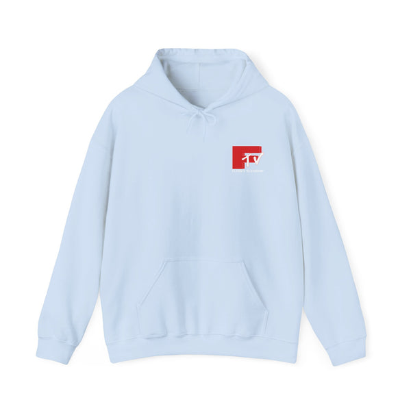 White on Red Hoodie